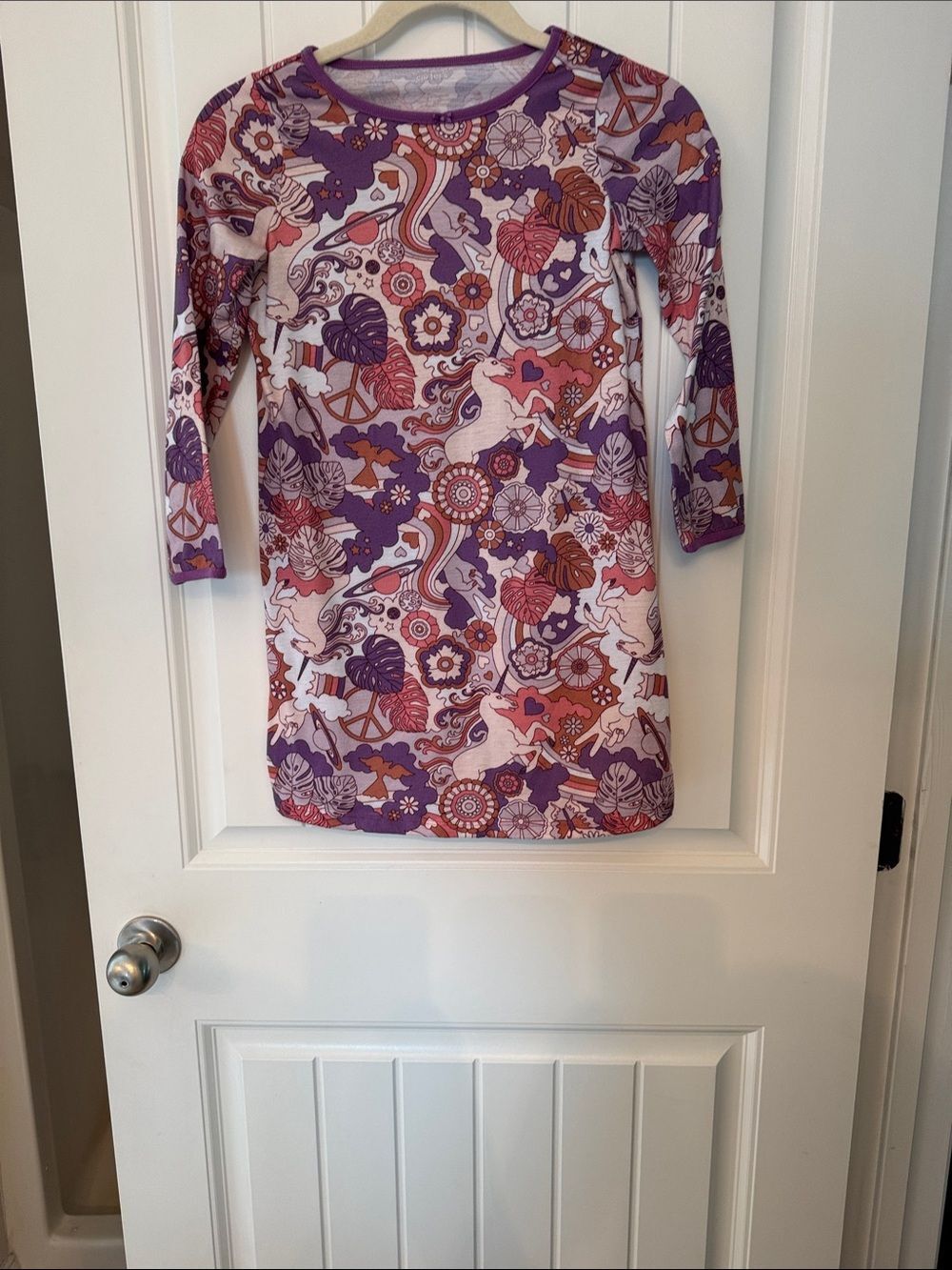 Carter's Purple & Pink Floral Unicorn Tunic